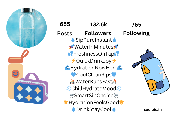 Get 250+ Water Bottle Captions 2026